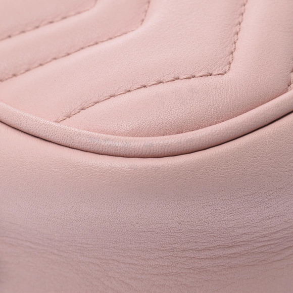 GUCCI GG Marmont Shoulder Bag Pink Calfskin main image 5